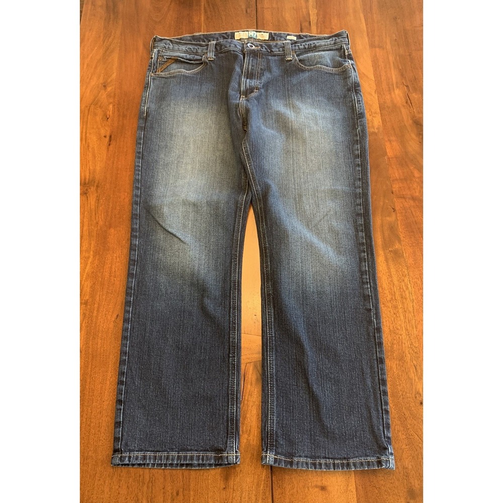 Ariat Legacy M7 Jeans Mens 40x30 (Fits 39x29) Blue Slim Fit Straight Leg Denim